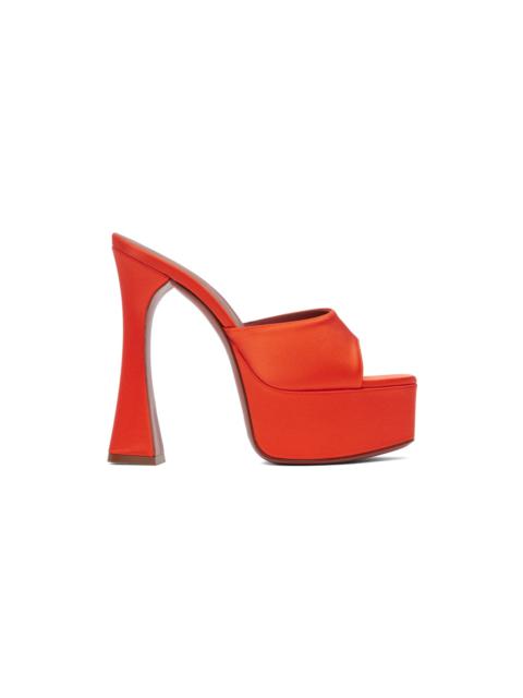 Orange Dalida Heeled Sandals