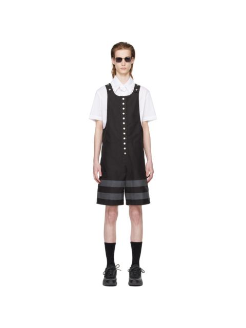 OLLY SHINDER Black Reflective Overalls