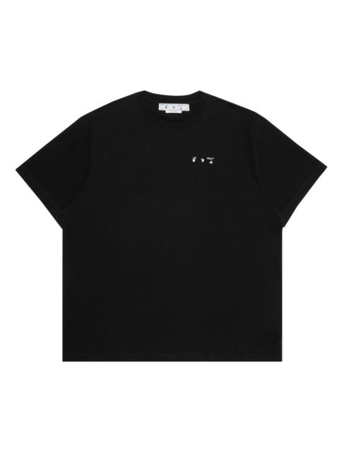 Off-White Caravag Paint Over Short-Sleeve Tee 'Black'