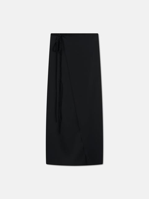 Slip Satin Wrap Skirt