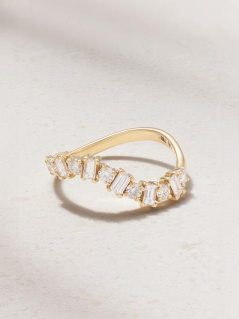 ILEANA MAKRI Wave 18-karat White Gold Diamond Ring