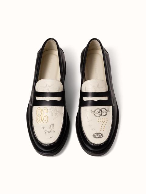 DUKE + DEXTER Wilde Midnight Chateau Sketch Penny Loafer - Men's