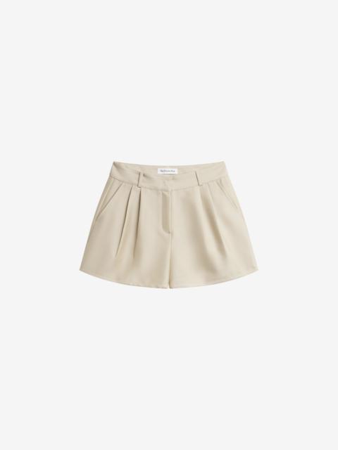 The Frankie Shop Avanca Wired Mini Shorts - Beige