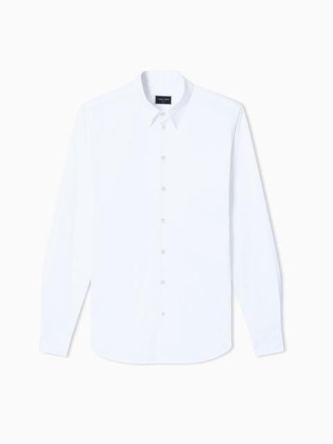 GIORGIO ARMANI Icon slim-fit, cotton jersey shirt