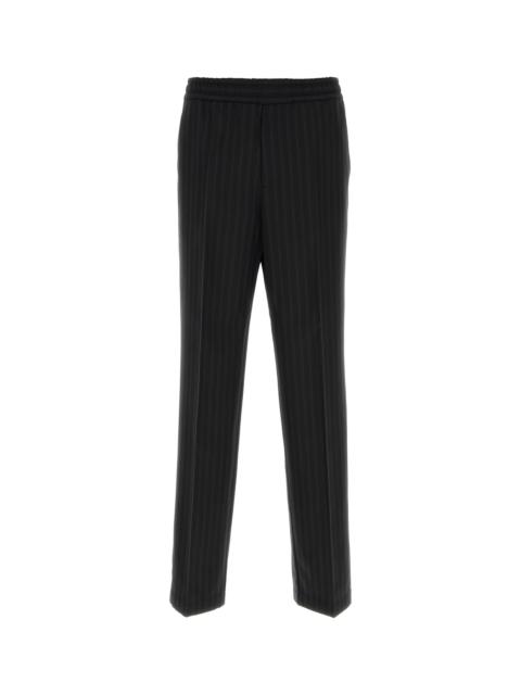VERSACE Black wool pant