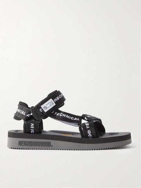 + Neighborhood Depa-V2 Logo-Jacquard Sandals