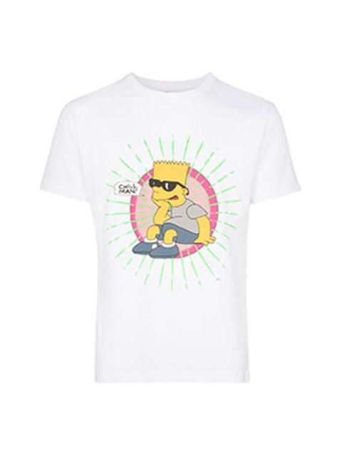 Off-White Off-White c/o virgil abloh men's white bart glasses short sleeve tee OMAA036S191850030188