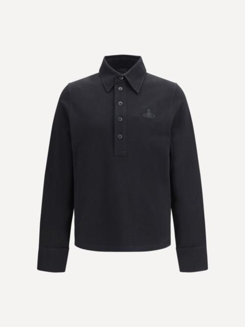 Vivienne Westwood Polo in pure cotton piqué with long sleeves