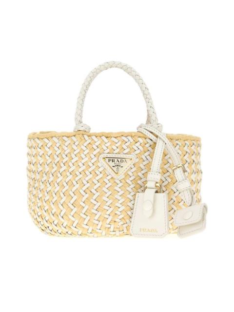 Prada Leather and Raffia Bag