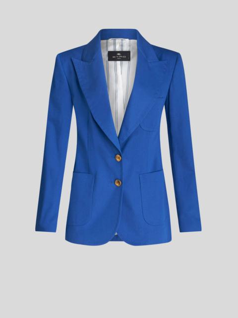 STRETCH JACKET WITH PEGASO BUTTONS