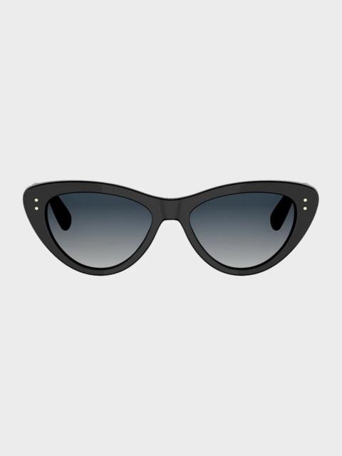 Dior Oblique B2I 55MM Cat-Eye Sunglasses