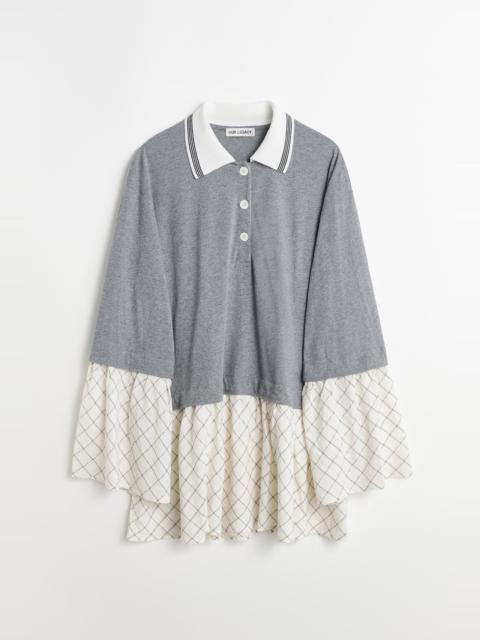 Our Legacy Reminiscing Dress Grey Melange Check