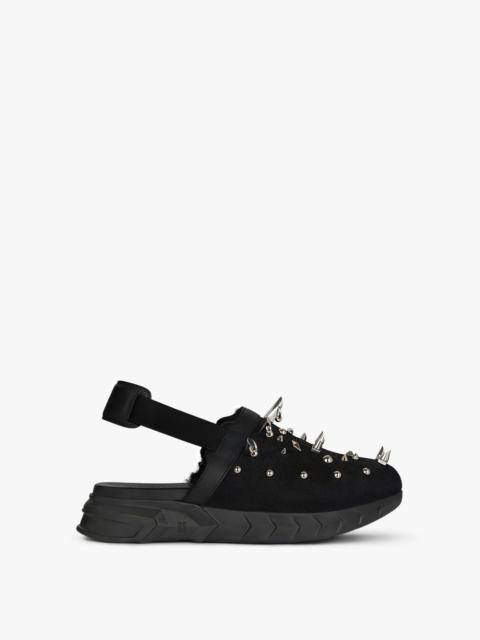 Givenchy MARSHMALLOW SANDALS IN RUBBER, SUEDE, SHEARLING WITH STUDS