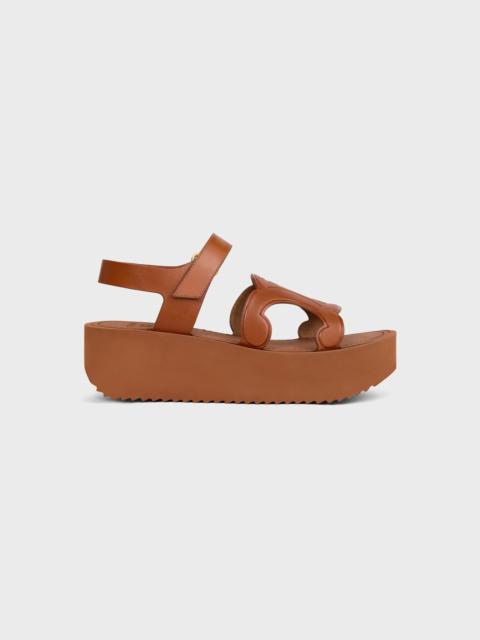 CELINE SUNNY SANDAL IN Calfskin - Vegetal Tanning
