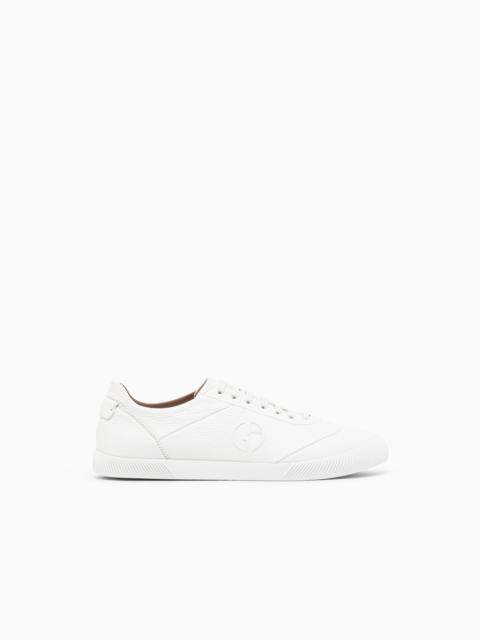 GIORGIO ARMANI SNEAKER IN LEATHER WITH A RUBBER SOLE