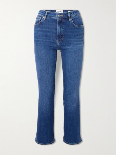 FRAME Reboot Crop Stretch High-rise Bootcut Jeans