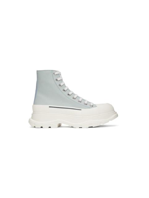 Alexander McQueen Blue Tread Slick Sneakers