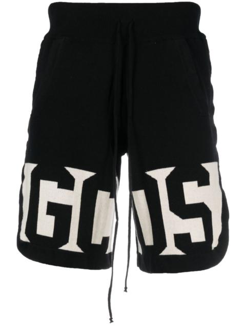 GCDS logo-detail cotton bermuda shorts
