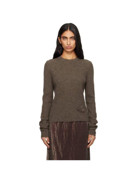 CECILIE BAHNSEN Brown Blas Sweater