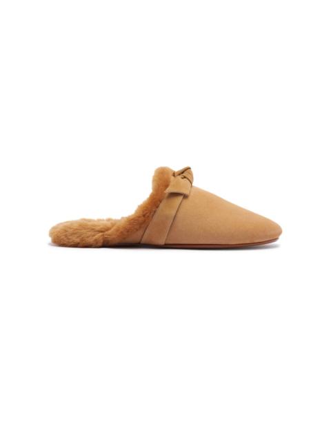 ALEXANDRE BIRMAN Clarita Babouche Shearling Mules