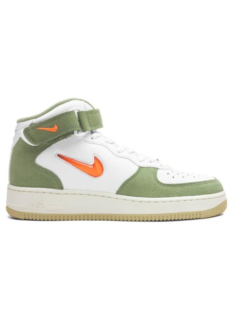 Nike NIKE AIR FORCE 1 MID QS - WHITE/TOTAL ORANGE/OIL GREEN