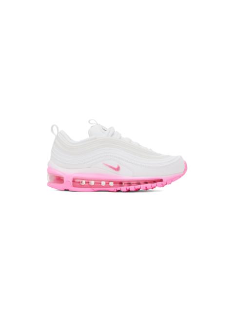 Nike 공기 최대 97 "White Canvas/Pink Chenille"스니커