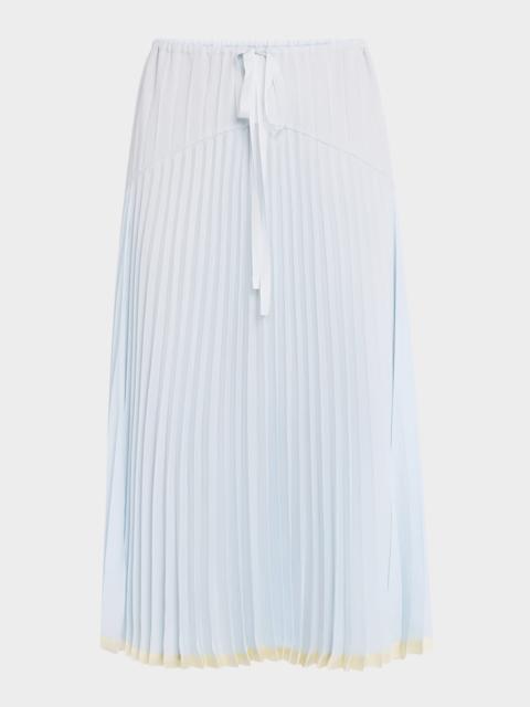 Vince Pleated Midi Skirt