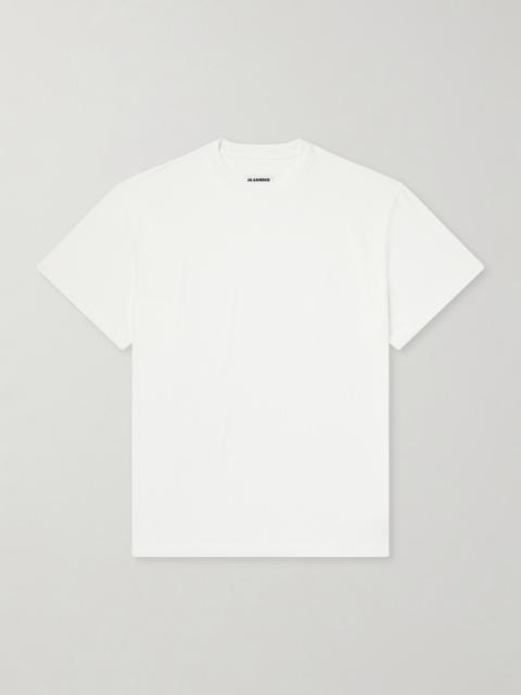 Jil Sander Three-Pack Logo-Appliquéd Cotton-Jersey T-Shirts
