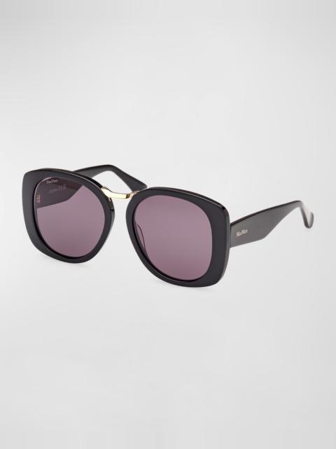 Max Mara Bridge Acetate Butterfly Sunglasses