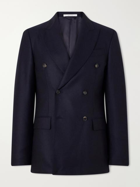 GABRIELA HEARST Angelo Double-Breasted Wool and Cashmere-Blend Flannel Suit Jacket