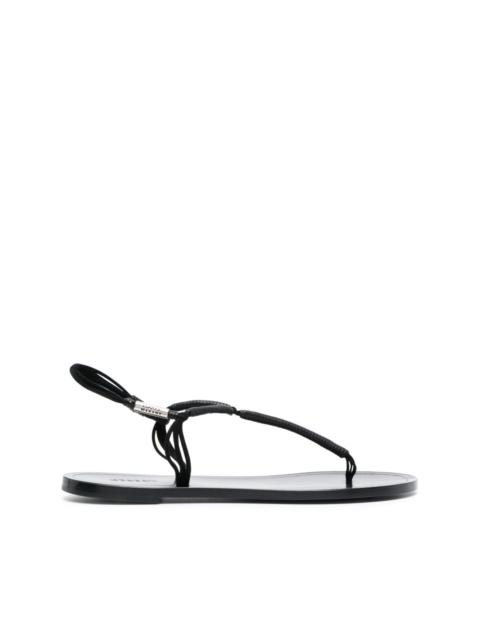 single toe strap sandals