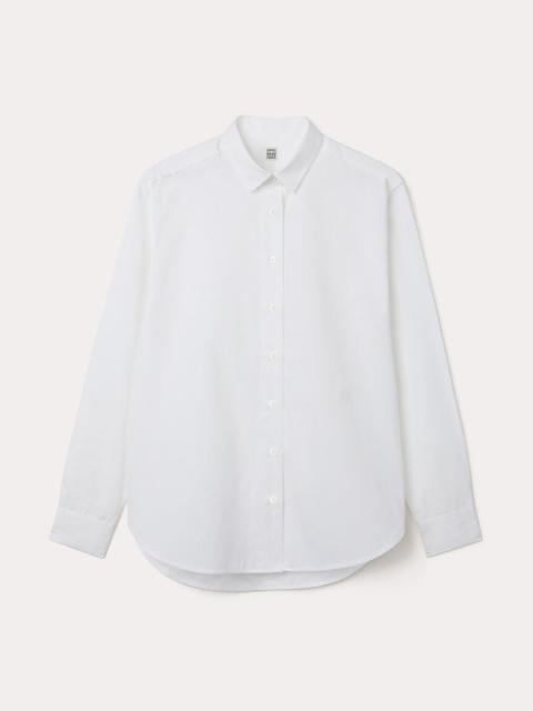 Signature cotton shirt white