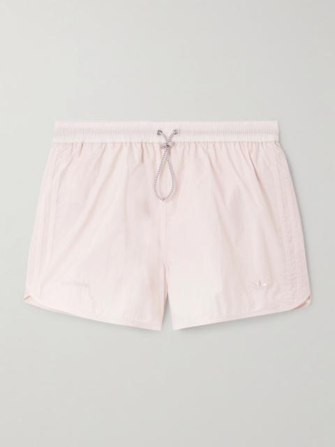 adidas Originals + Wales Bonner embroidered shell shorts Pastel pink