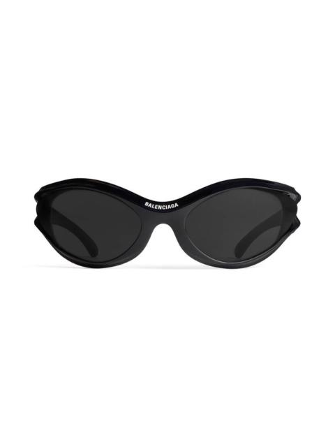 BALENCIAGA Dynamo Round Sunglasses  in Black