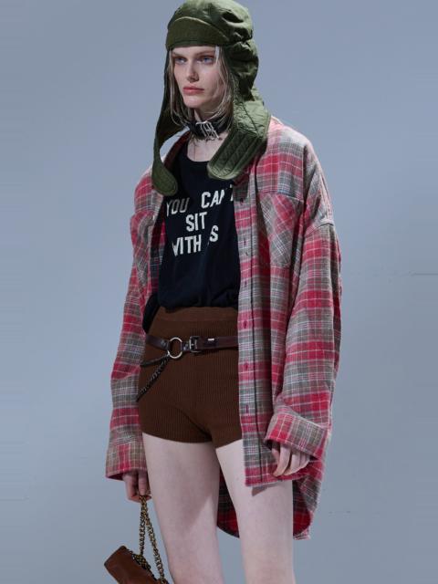 R13 DROP NECK WORKSHIRT