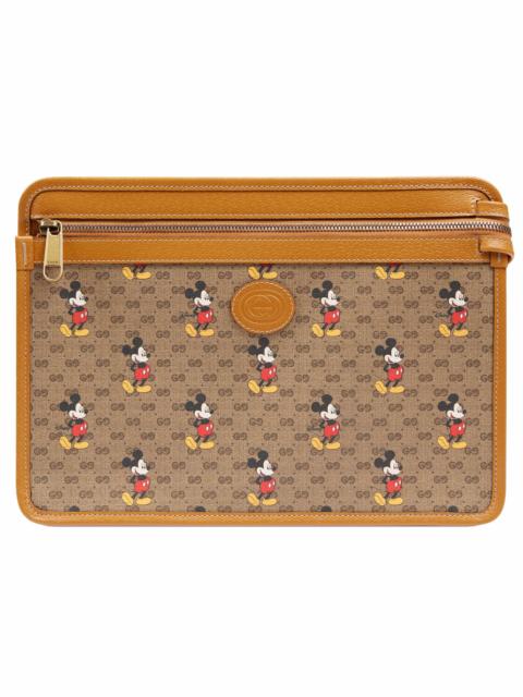 GUCCI Gucci x Disney Pouch Mini GG Supreme Mickey Mouse Beige