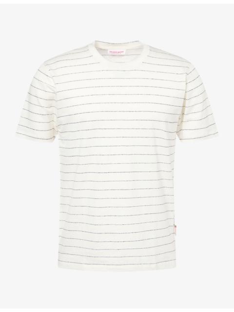 ORLEBAR BROWN Fabbian Striped Stretch-Linen T-Shirt