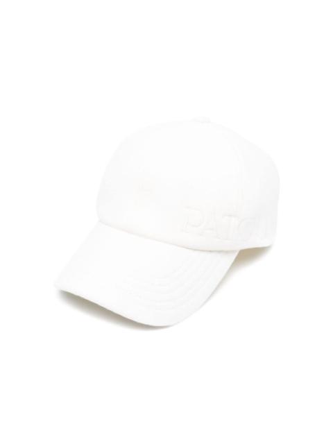embroidered-logo six-panel cap