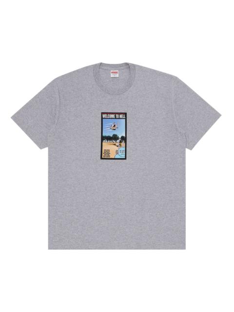 Supreme x Toy Machine Welcome To Hell Tee 'Heather Grey'