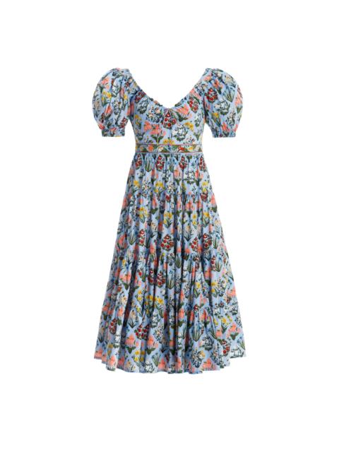 Agua by Agua Bendita Palmera Magdalena Dia Midi Dress