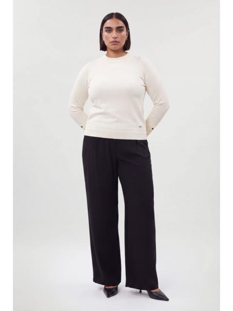 KAREN MILLEN Plus Size Forever Viscose Blend Knitted High Neck Jumper
