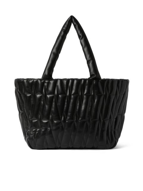 MSGM Quilted faux leather basket bag