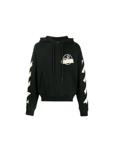 Off-White OFF-WHITE Tape Diag Arrows Hoodie Black/Beige
