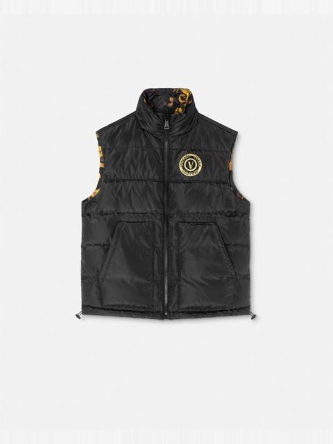 VERSACE JEANS COUTURE V-Emblem Reversible Puffer Vest