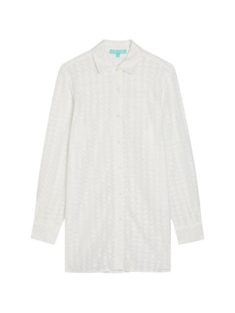 MELISSA ODABASH Daria crochet shirt