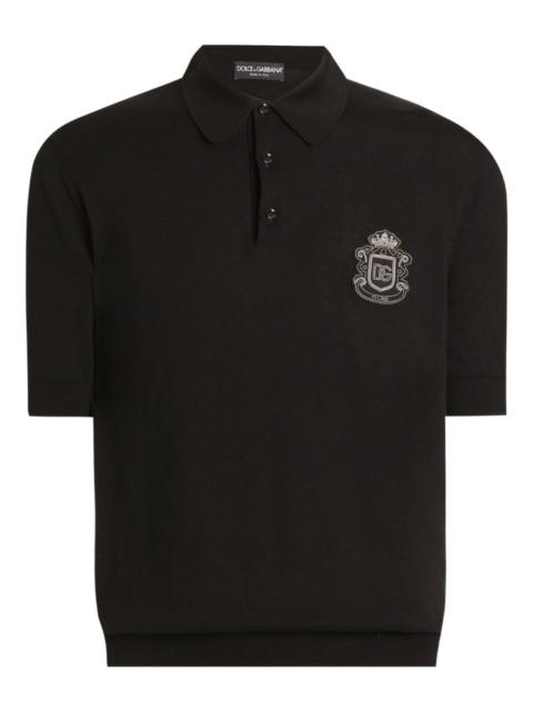 Dolce & Gabbana logo-appliqué polo shirt