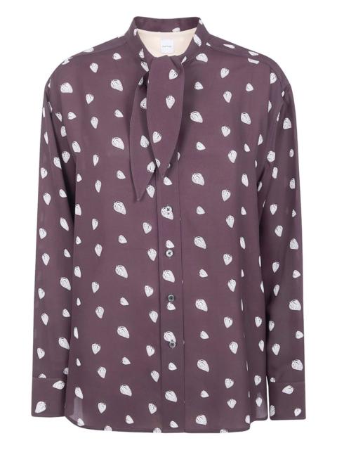 Paul Smith strawberry-print tie shirt