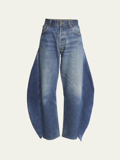 A.W.A.K.E. MODE Upcycled Jeans with Side Inserts