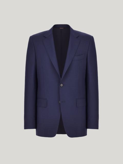 Canali BLUE PURE TRAVEL WOOL BLAZER