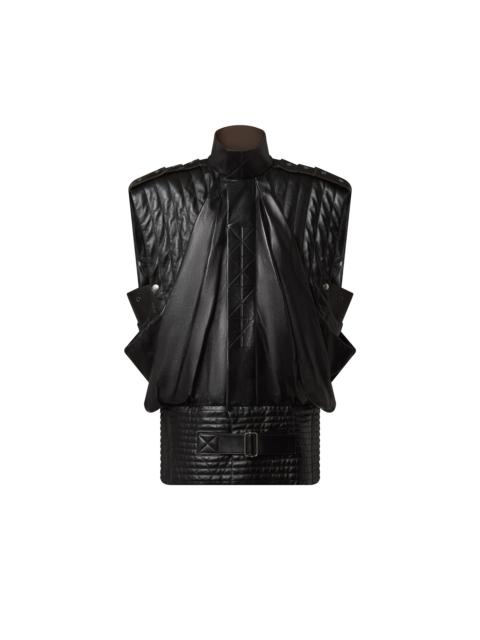 Louis Vuitton Oversized Quilted Leather Sleeveless Jacket